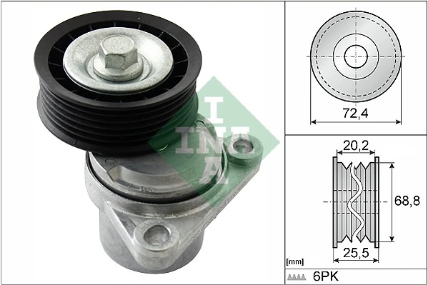 Belt Tensioner, V-ribbed belt